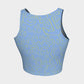 Anchor Dream Athletic Crop Top - Yellow on Light Blue - SummerTies