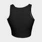 Solid Athletic Crop Top - Black - SummerTies