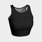 Solid Athletic Crop Top - Black - SummerTies