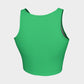 Solid Athletic Crop Top - Green - SummerTies