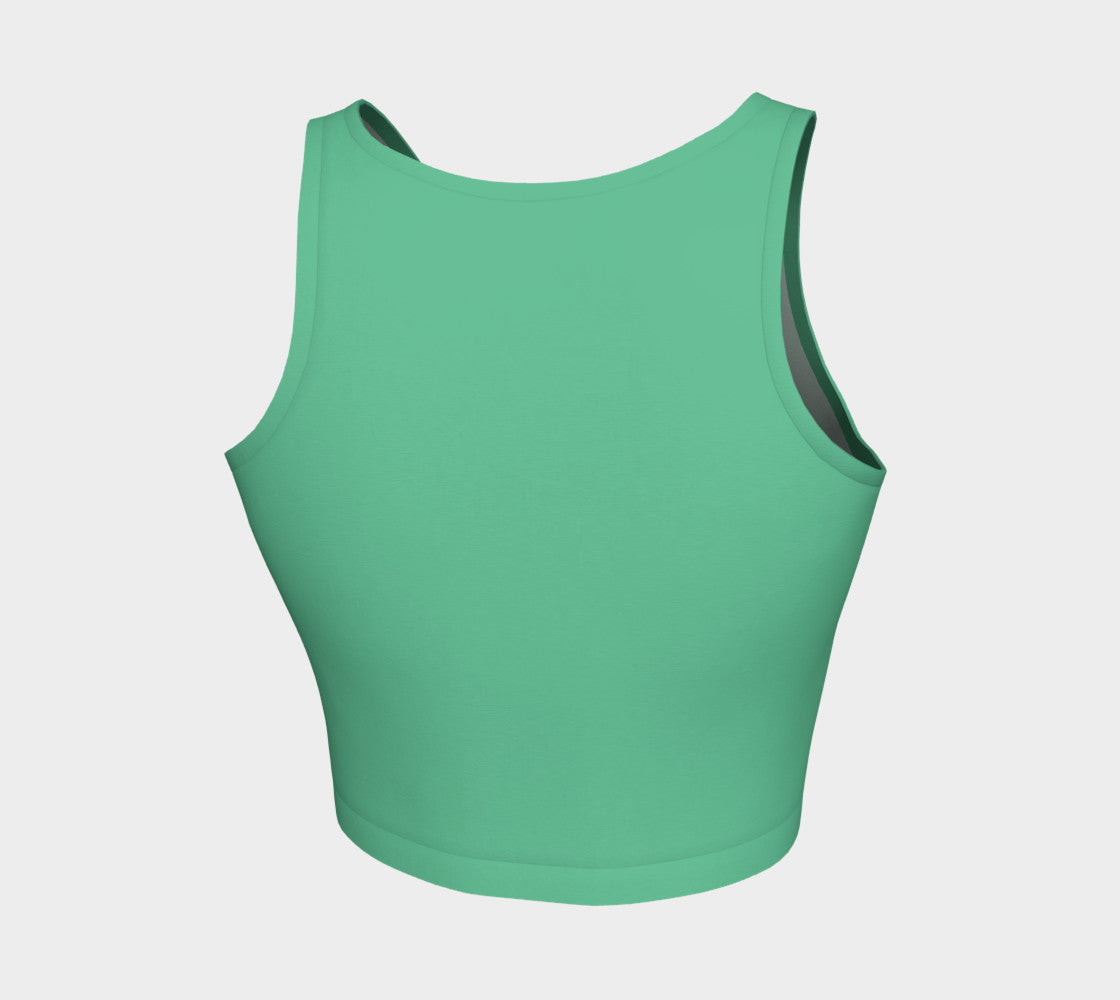 Solid Athletic Crop Top - Light Green - SummerTies