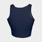 Solid Athletic Crop Top - Navy - SummerTies