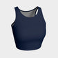 Solid Athletic Crop Top - Navy - SummerTies