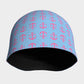 Anchor Toss Winter Beanie - Pink on Light Blue - SummerTies