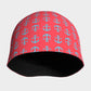 Anchor Toss Winter Beanie - Light Blue on Darker Coral - SummerTies