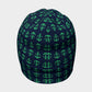 Anchor Toss Winter Beanie - Green on Navy - SummerTies