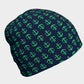 Anchor Toss Winter Beanie - Green on Navy - SummerTies