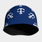 Anchor Pinwheel White on Navy Winter Beanie - SummerTies