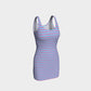 Striped Bodycon Dress - Pink on Light Blue - SummerTies
