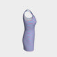 Striped Bodycon Dress - Pink on Light Blue - SummerTies