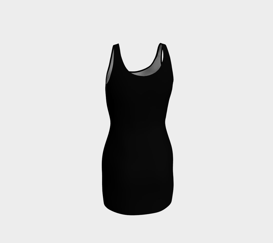 Solid Bodycon Dress - Black