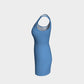 Solid Bodycon Dress - Blue