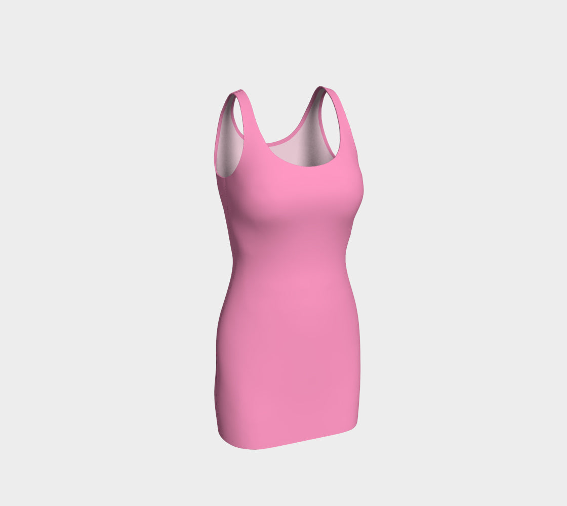 Solid Bodycon Dress - Light Pink