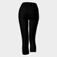Solid Adult Capris - Black - SummerTies