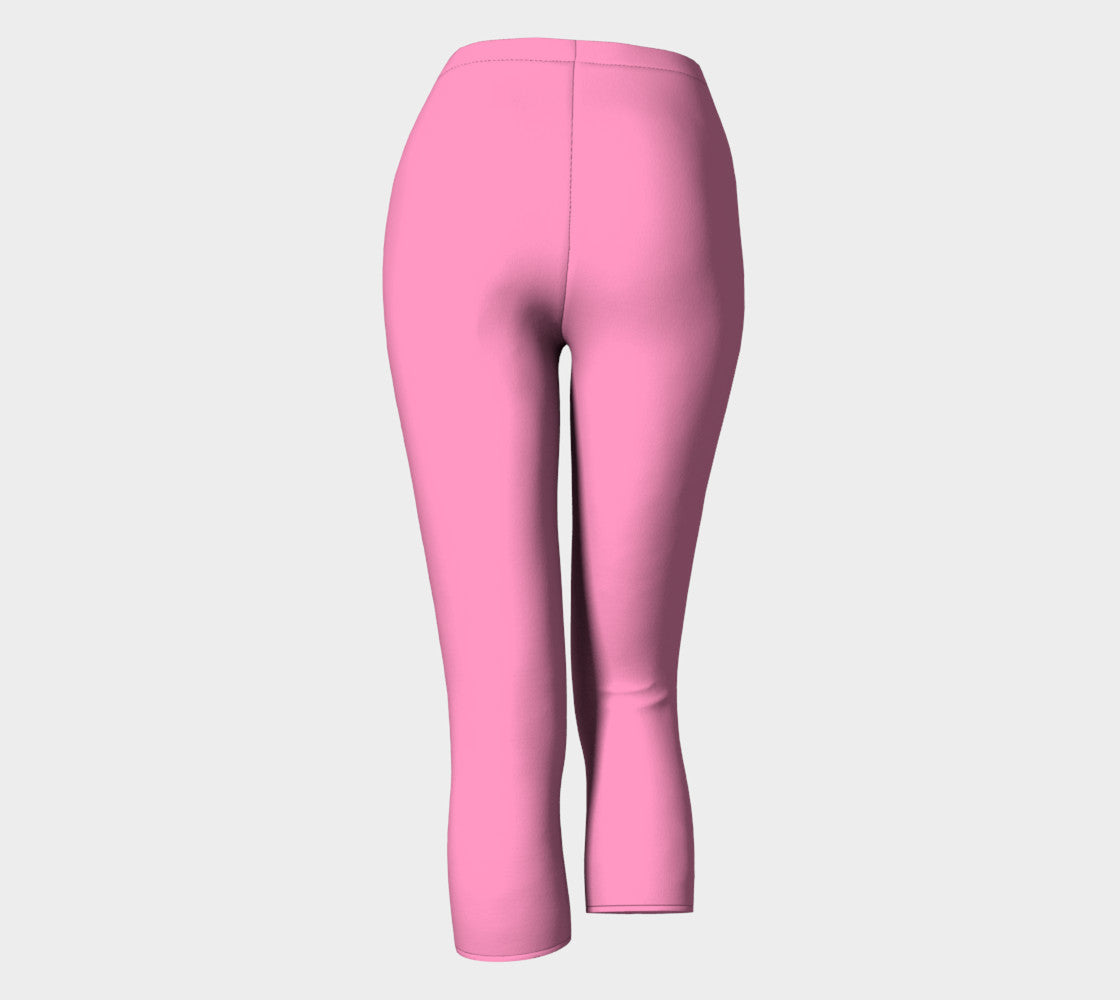 Solid Adult Capris - Light Pink - SummerTies