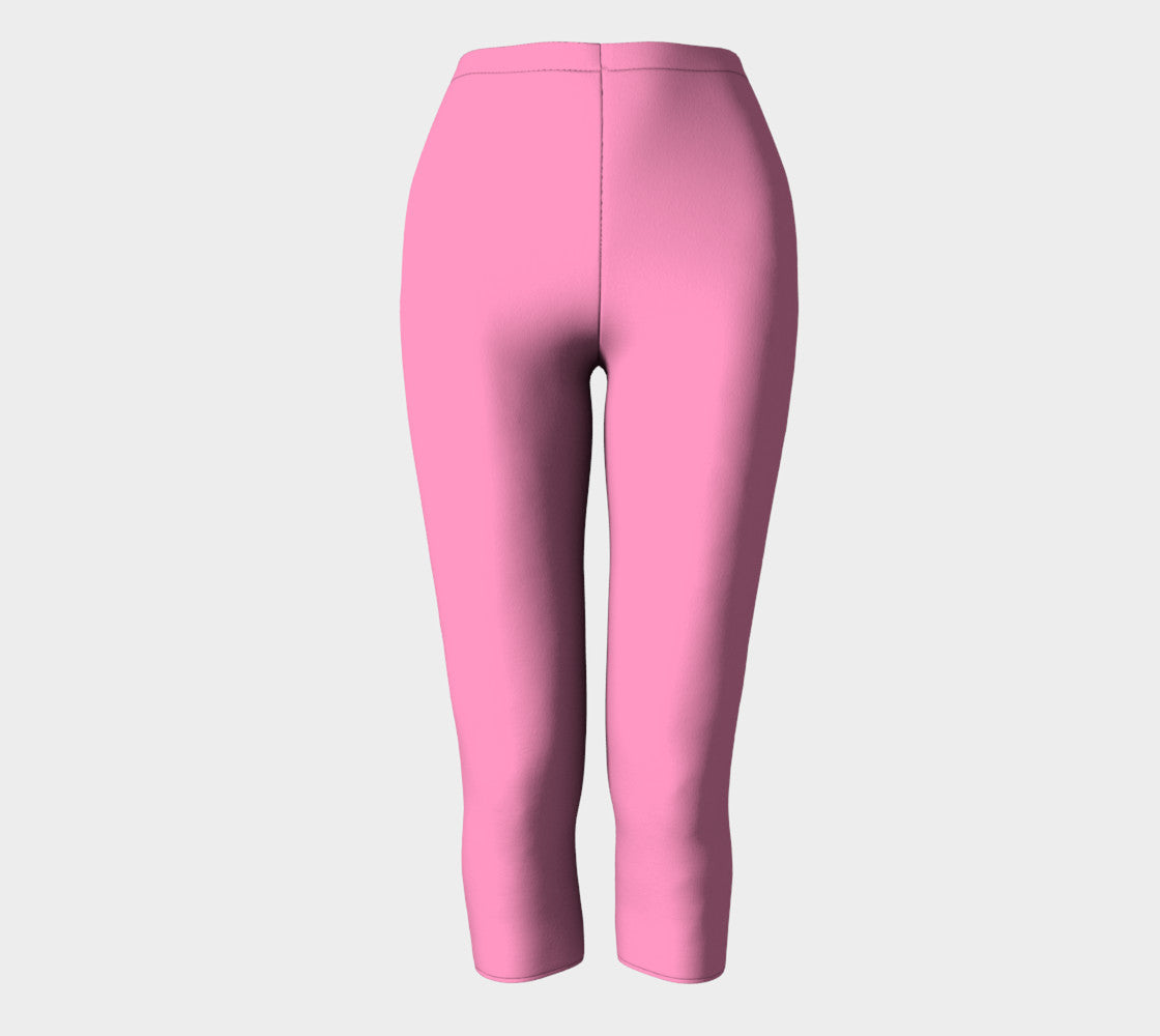 Solid Adult Capris - Light Pink - SummerTies
