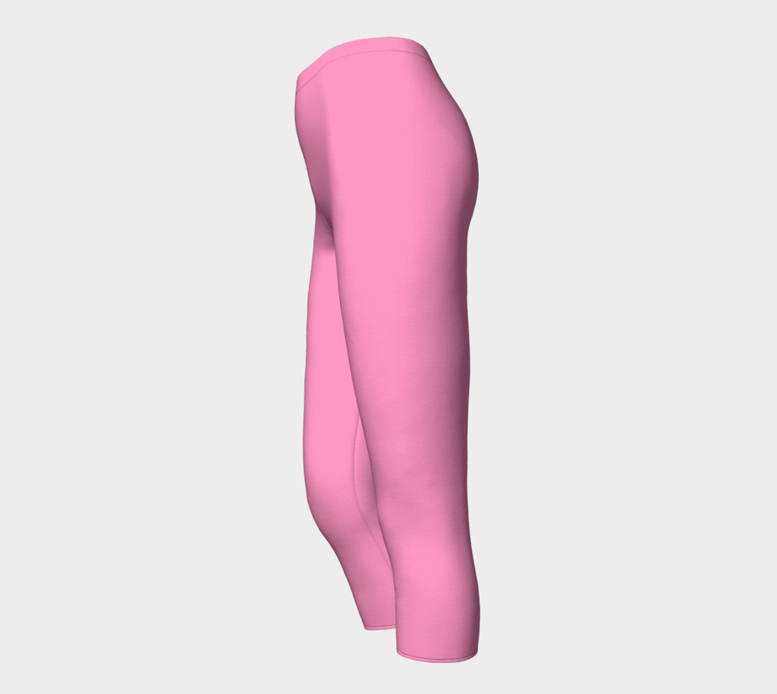 Solid Adult Capris - Light Pink - SummerTies