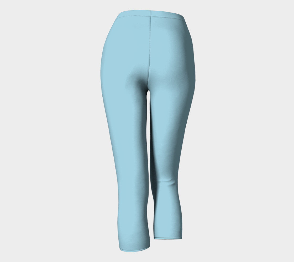 Solid Adult Capris - Light Blue - SummerTies