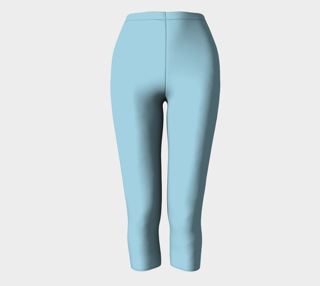 Solid Adult Capris - Light Blue - SummerTies