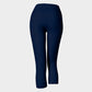 Solid Adult Capris - Navy - SummerTies