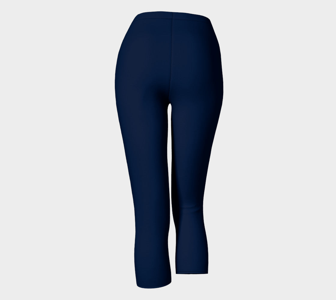 Solid Adult Capris - Navy - SummerTies