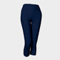 Solid Adult Capris - Navy - SummerTies