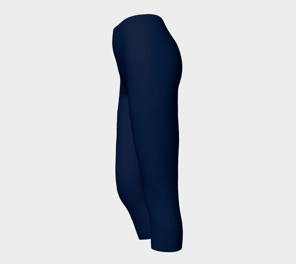Solid Adult Capris - Navy - SummerTies