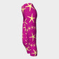 Starfish Adult Capris - Yellow on Pink - SummerTies