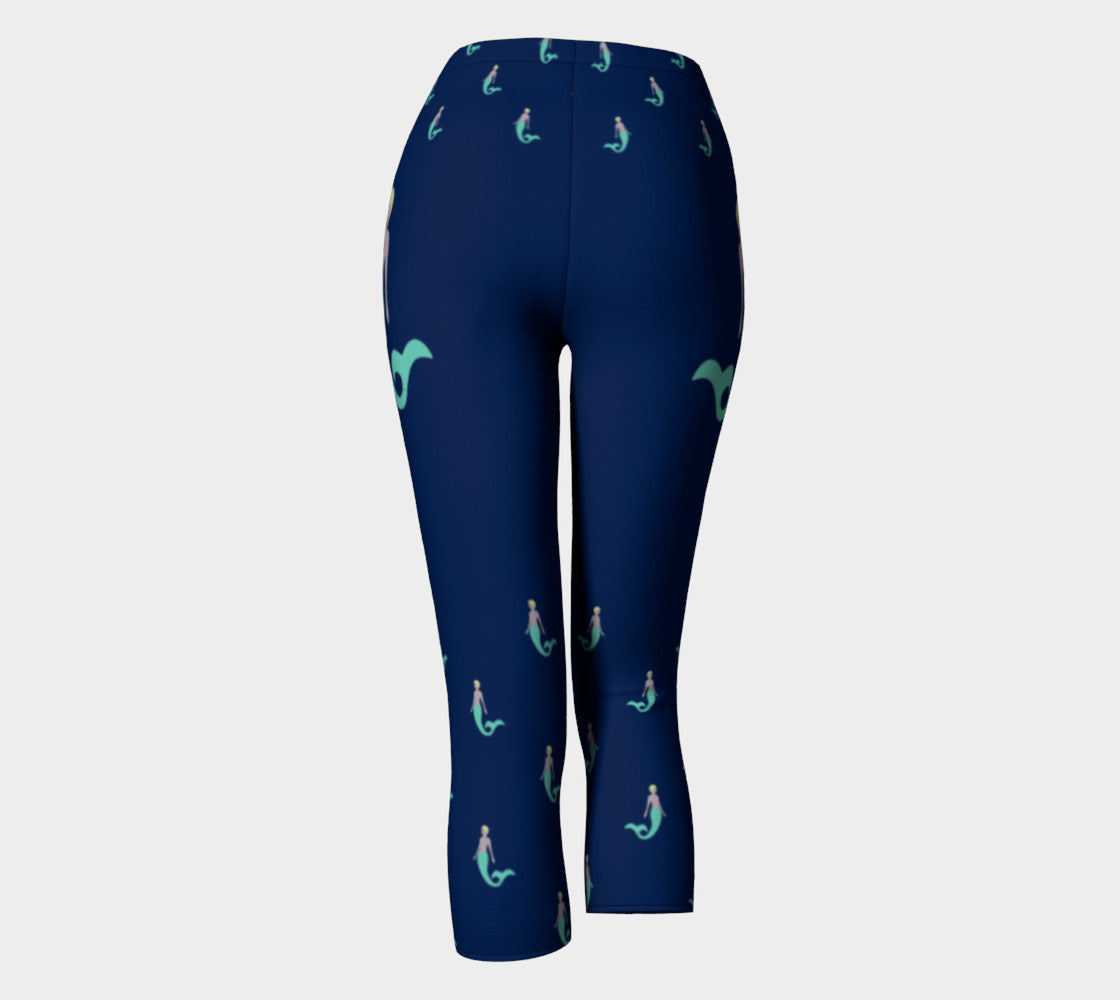 Mermaid Adult Capris - Navy - SummerTies