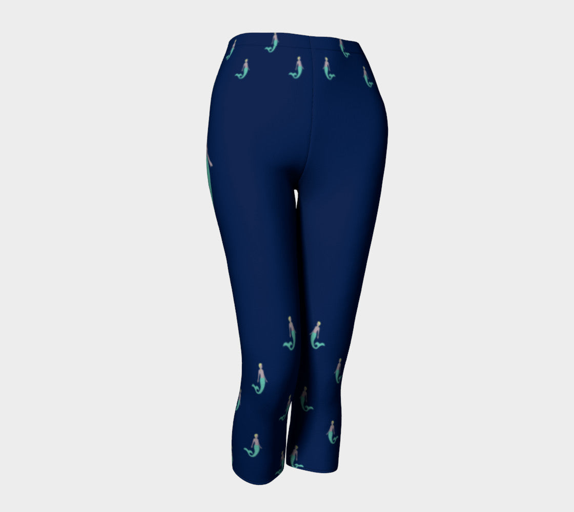 Mermaid Adult Capris - Navy - SummerTies