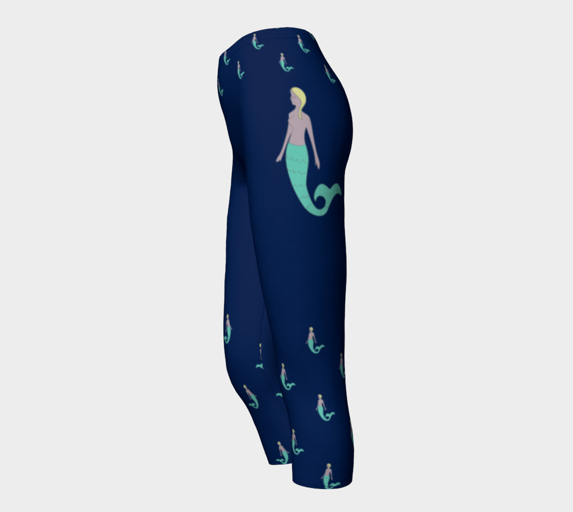Mermaid Adult Capris - Navy - SummerTies
