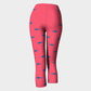 Shark Adult Capris - Blue on Coral - SummerTies