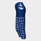 Anchor Legs and Hip Adult Capris - White on Navy - SummerTies