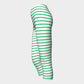 Striped Adult Capris - Green on White - SummerTies