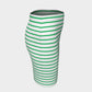 Striped Fitted Skirt - Green on White - SummerTies