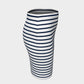 Striped Fitted Skirt - Navy on White - SummerTies