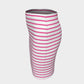 Striped Fitted Skirt - Pink on White - SummerTies