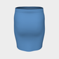 Solid Fitted Skirt - Blue - SummerTies