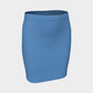 Solid Fitted Skirt - Blue - SummerTies