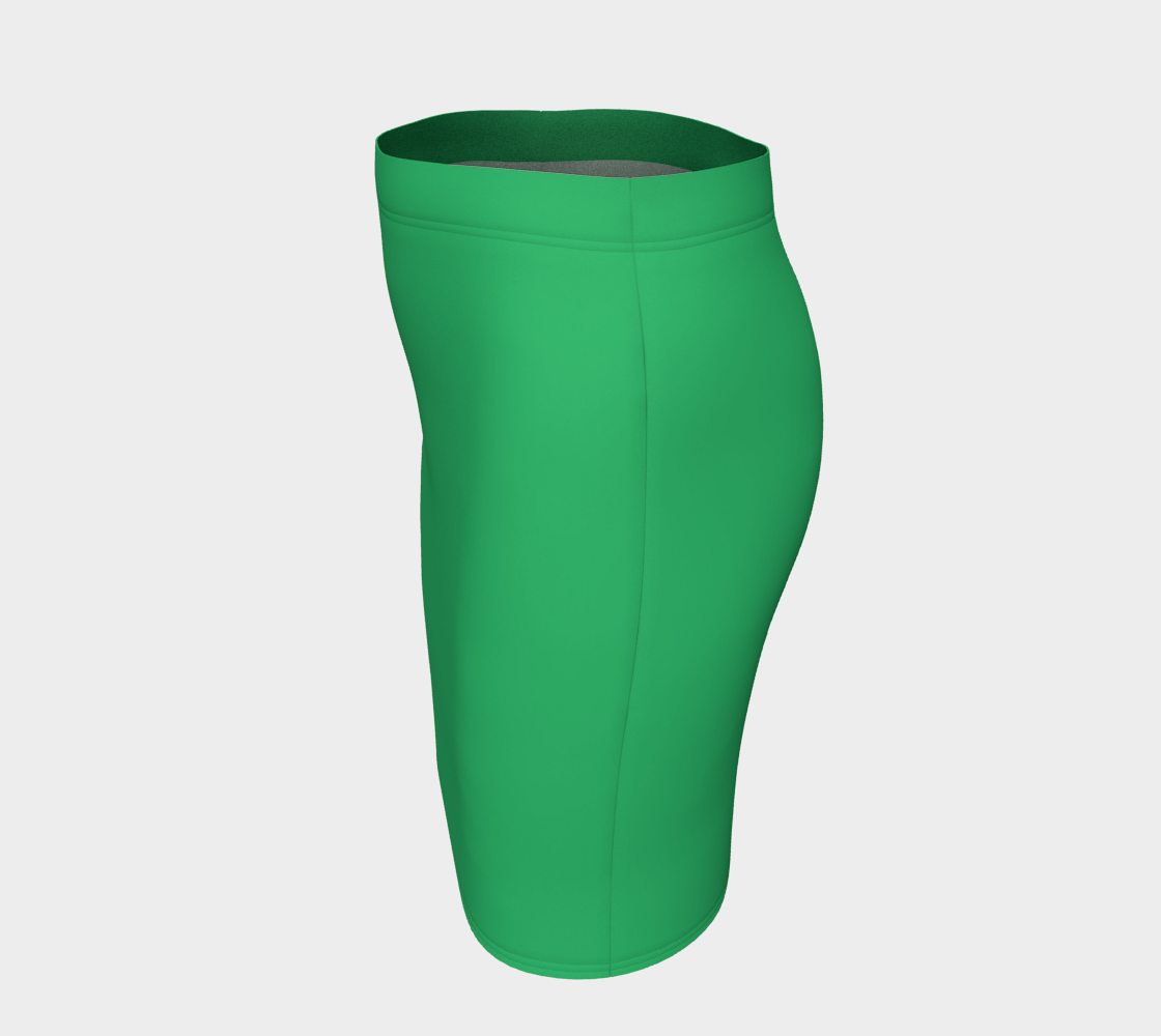 Solid Fitted Skirt - Green - SummerTies