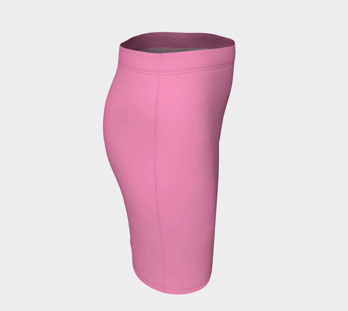 Solid Fitted Skirt - Light Pink - SummerTies