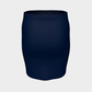 Solid Fitted Skirt - Navy - SummerTies