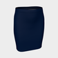 Solid Fitted Skirt - Navy - SummerTies