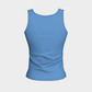 Solid Fitted Tank Top - Blue - SummerTies