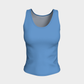 Solid Fitted Tank Top - Blue - SummerTies