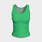 Solid Fitted Tank Top - Green - SummerTies