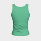 Solid Fitted Tank Top - Light Green - SummerTies