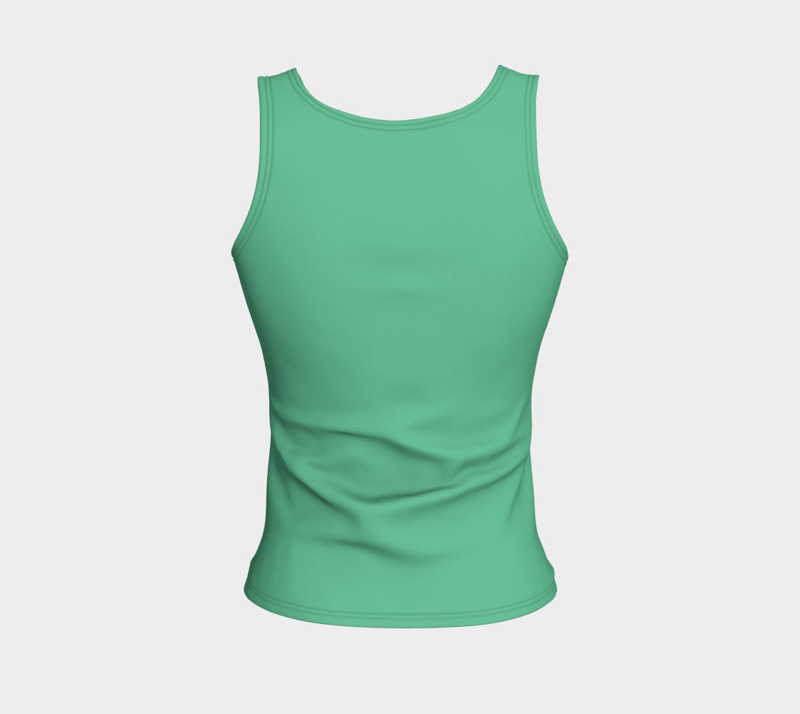 Solid Fitted Tank Top - Light Green - SummerTies