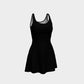 Solid Flare Dress - Black