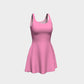 Solid Flare Dress - Light Pink